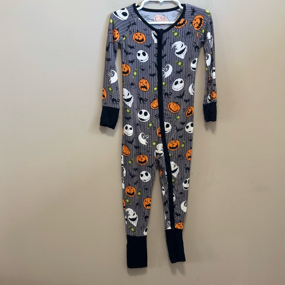 Little Sleepies 18-24m bamboo zippy pajamas the nightmare before christmas